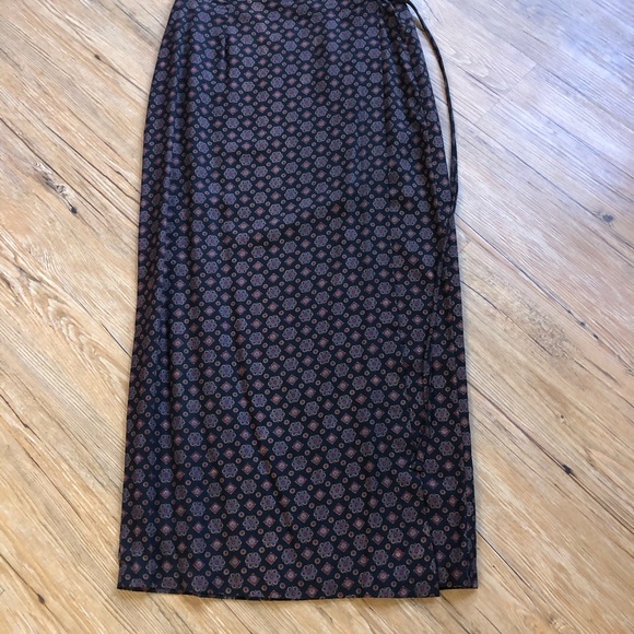 Vintage Long Wrap Skirt - Picture 11 of 14